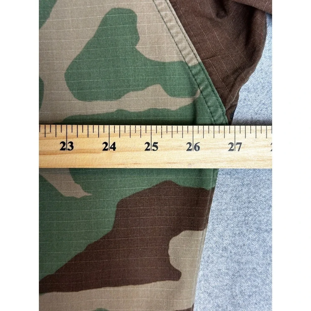 US‎ Air Force Field Jacket Shirt Mens XLT Woodland Camo BDU Ripstop Rower Patch